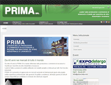 Tablet Screenshot of prima-italy.com